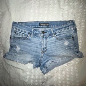 Abercrombie & Fitch Light Wash Jean Shorts